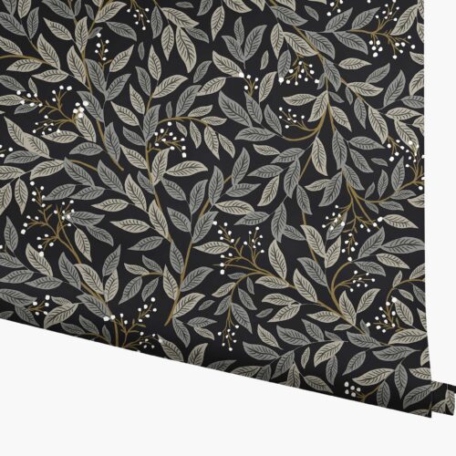 Willowberry Wallpaper - Black