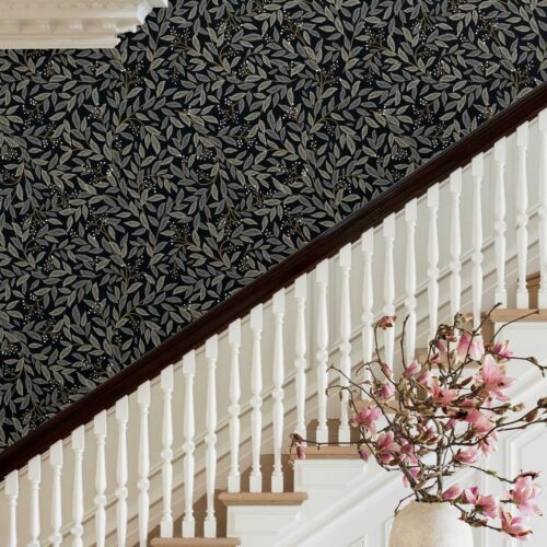 Alternative view of Willowberry Wallpaper - Black