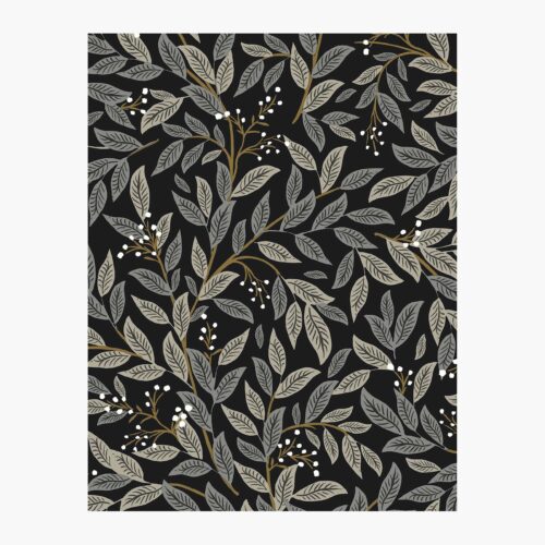 Willowberry Wallpaper Sample - Black