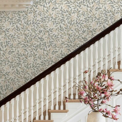 Alternative view of Willowberry Wallpaper - Linen & White