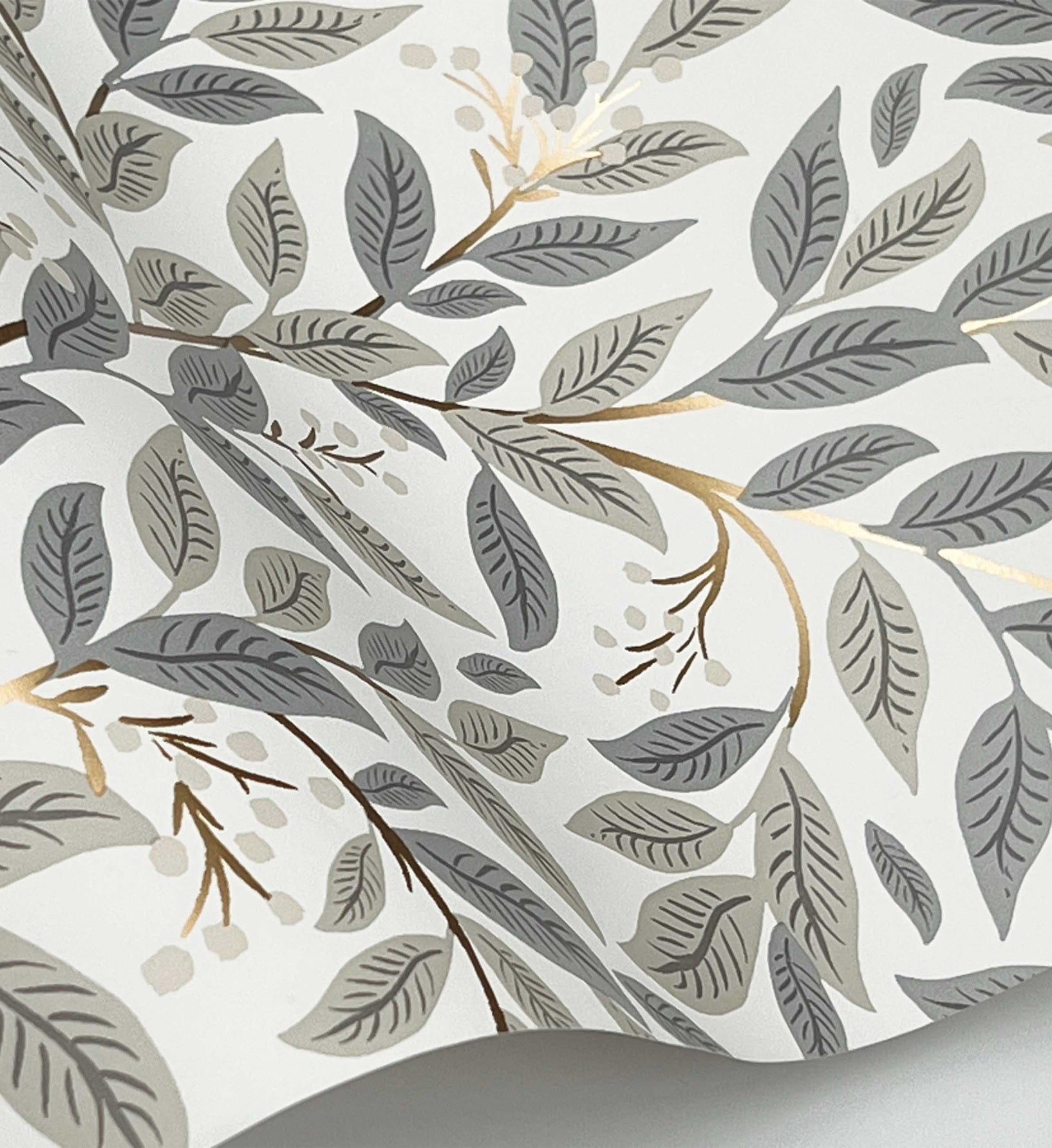 Willowberry Wallpaper - Linen & White - Image 3