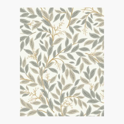 Willowberry Wallpaper Sample - Linen & White