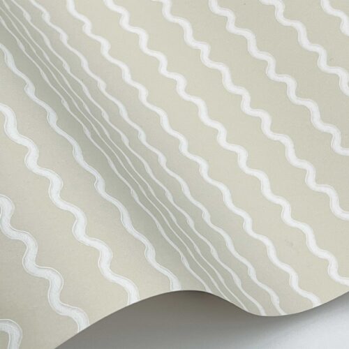 Alternative view of Rickrack Wallpaper Sample - Linen