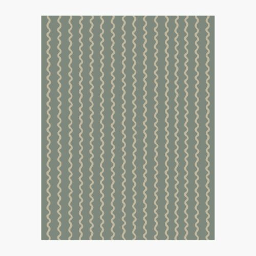 Rickrack Wallpaper Sample - Moss