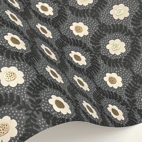 Alternative view of Emma Wallpaper Sample - Black
