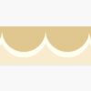Scallop Trim Wallpaper - Linen