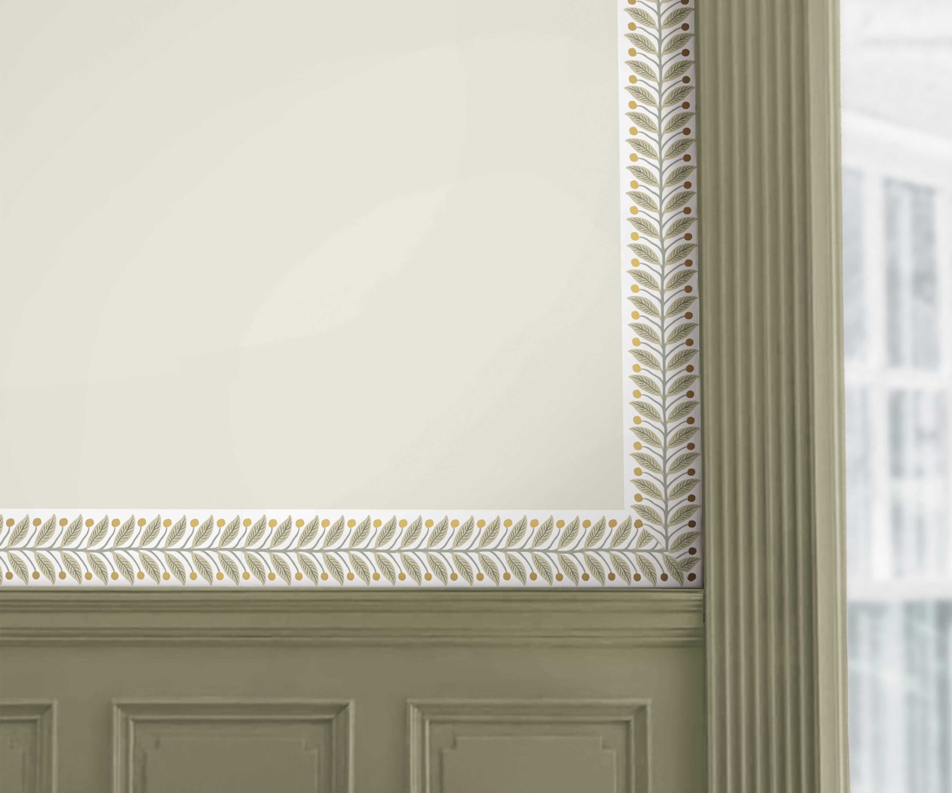 Garden Trim Wallpaper - Linen - Image 4