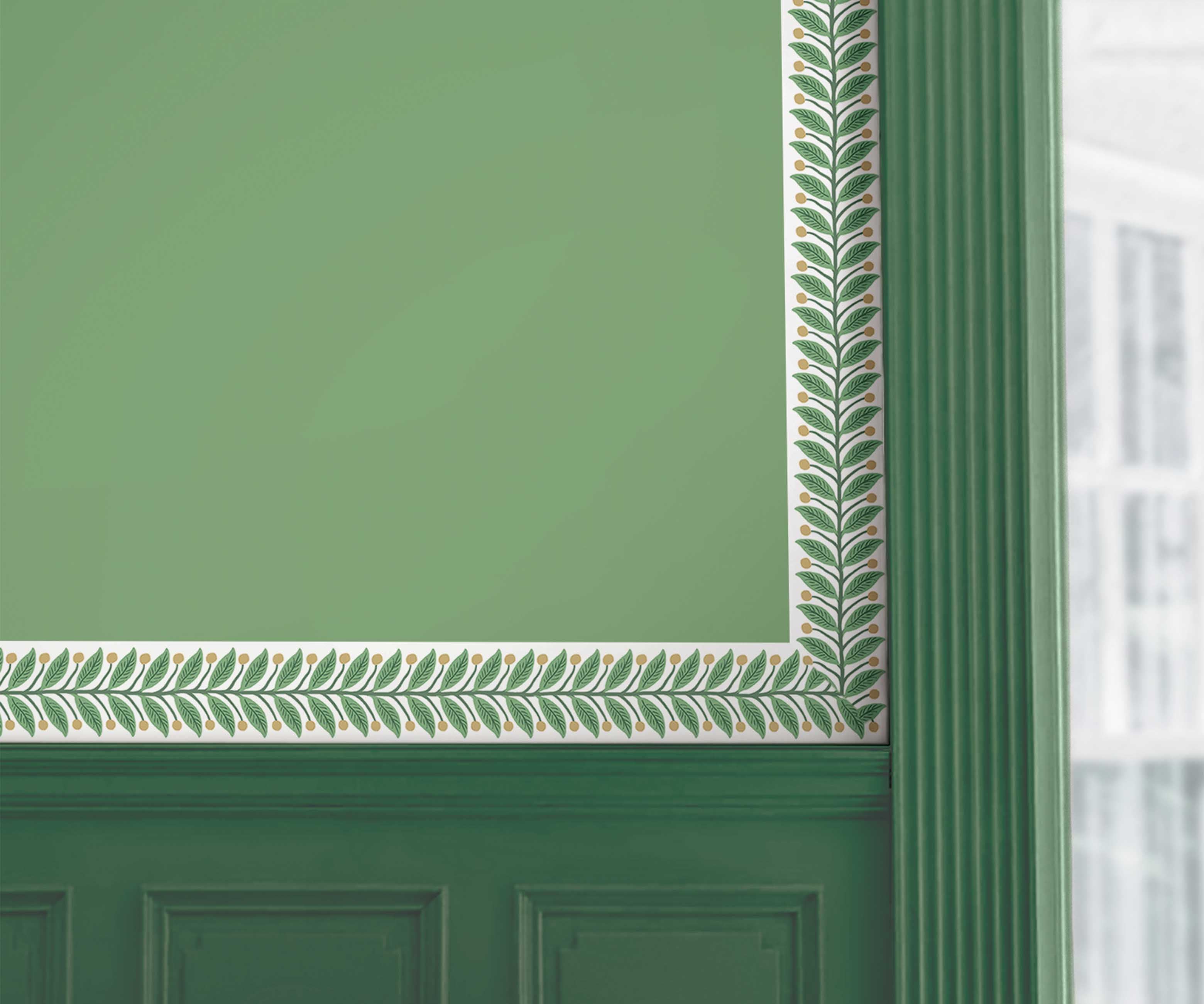 Trim Wallpaper Sample - Green - Image 2