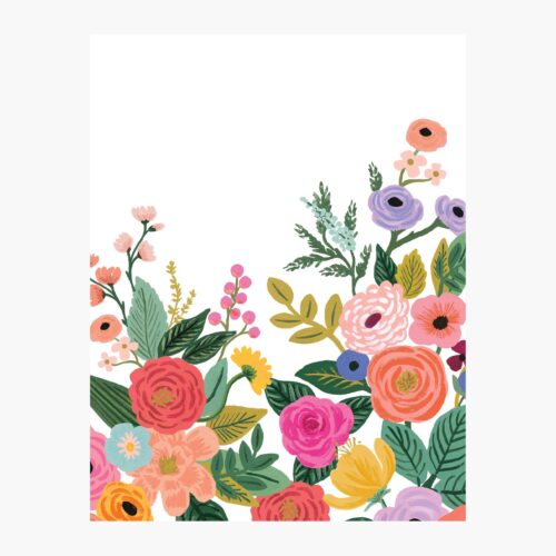 Garden Party Wallpaper Mural Sample - Rose Multi