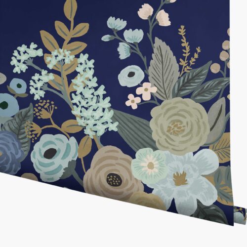 Garden Party Wallpaper Mural - Navy