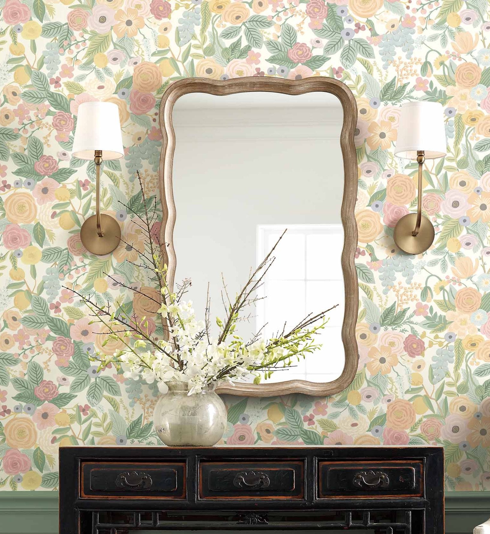 Garden Party Peel & Stick Wallpaper - Pastel Multi - Image 2