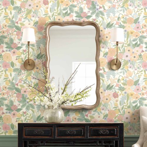 Alternative view of Garden Party Peel & Stick Wallpaper Sample - Pastel Multi