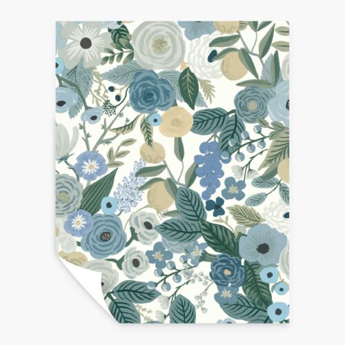 Garden Party Peel & Stick Wallpaper Sample - Indigo Multi