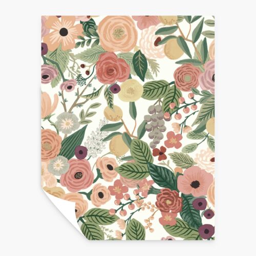 Garden Party Peel & Stick Wallpaper Sample - Burgundy Multi