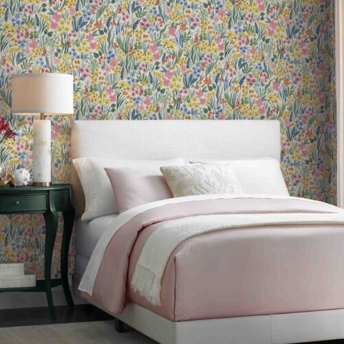 Alternative view of Lea Peel & Stick Wallpaper Sample - White