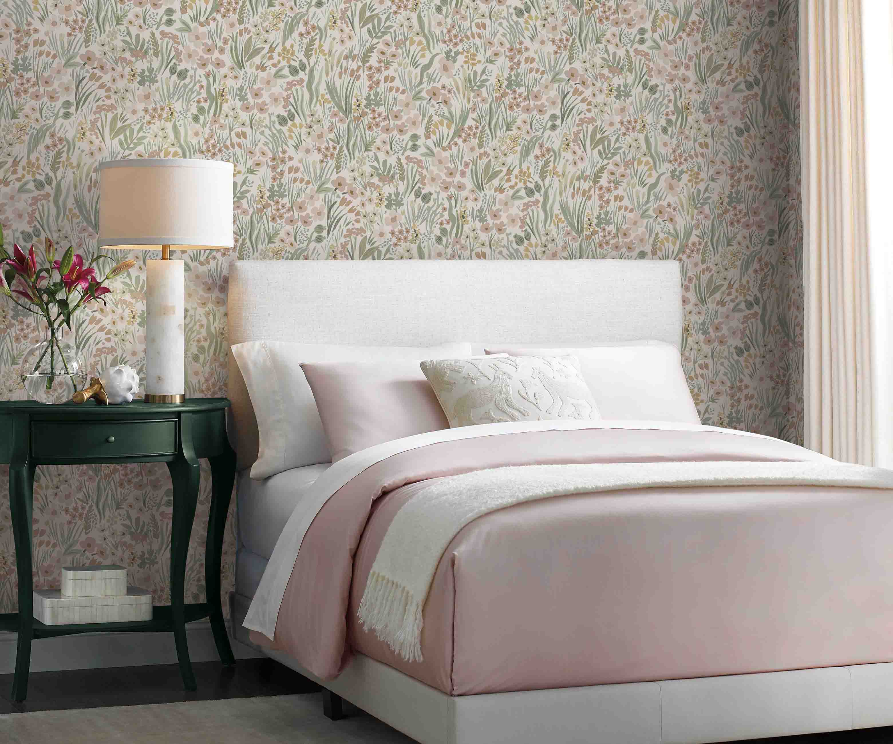 Lea Peel & Stick Wallpaper - Blush - Image 2