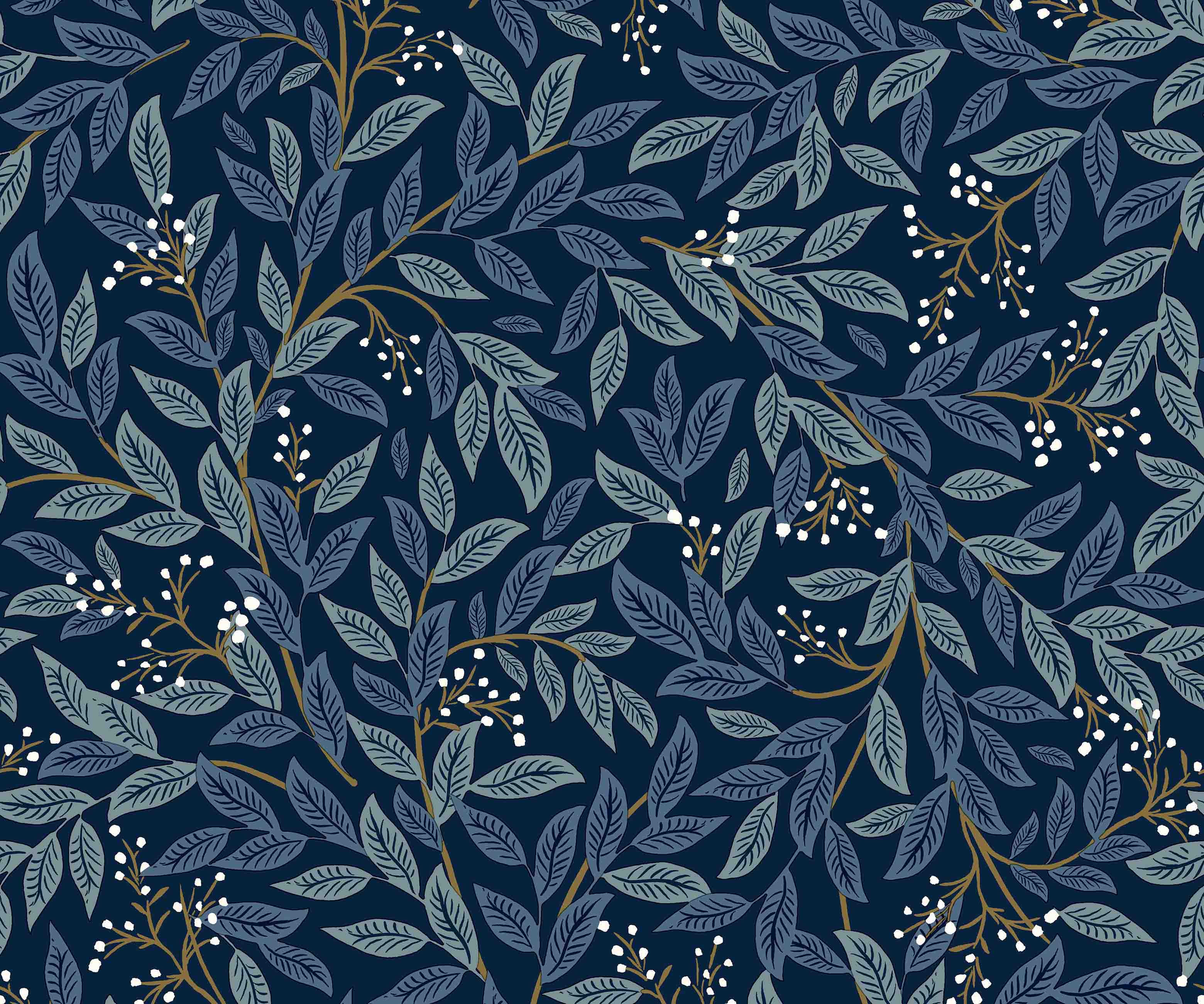 Willowberry Peel & Stick Wallpaper - Navy - Image 3