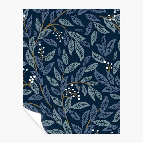 Willowberry Peel & Stick Wallpaper Sample - Navy