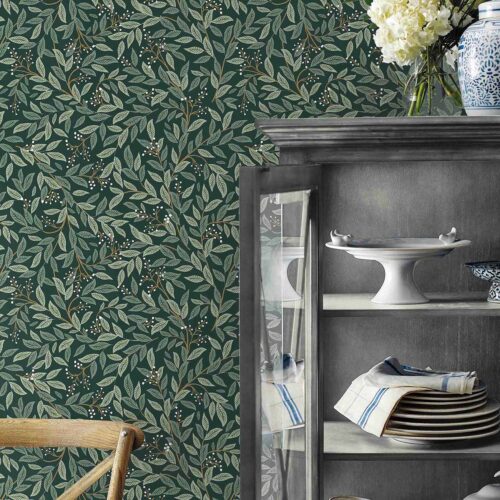 Alternative view of Willowberry Peel & Stick Wallpaper - Emerald