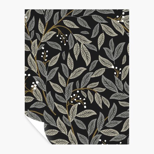 Willowberry Peel & Stick Wallpaper Sample - Black