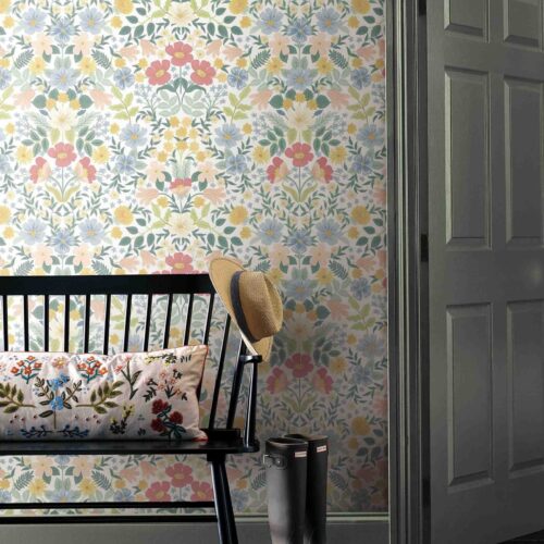 Alternative view of Bramble Garden Peel & Stick Wallpaper - Pastel Multi