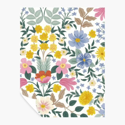 Bramble Garden Peel & Stick Wallpaper Sample - White
