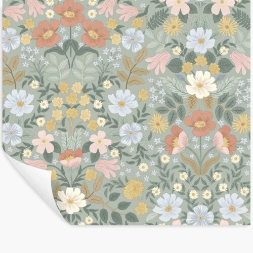 Bramble Garden Peel & Stick Wallpaper - Sage