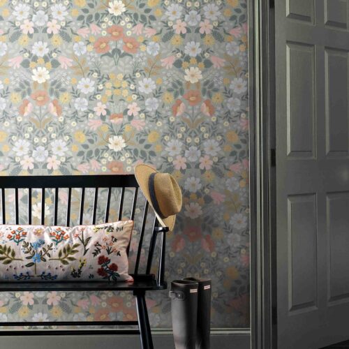 Alternative view of Bramble Garden Peel & Stick Wallpaper - Sage