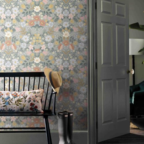 Alternative view of Bramble Garden Peel & Stick Wallpaper Sample - Sage