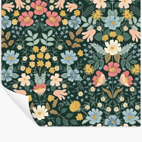 Bramble Garden Peel & Stick Wallpaper - Emerald
