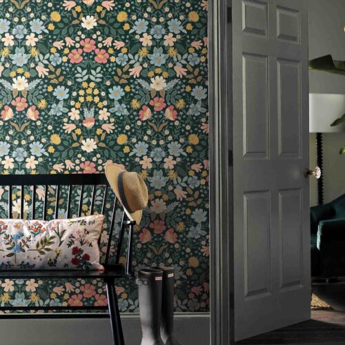 Alternative view of Bramble Garden Peel & Stick Wallpaper Sample - Emerald