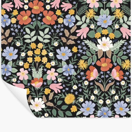 Bramble Garden Peel & Stick Wallpaper - Black