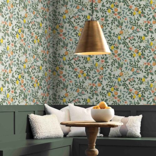 Alternative view of Citrus Grove Peel & Stick Wallpaper Sample - Mint