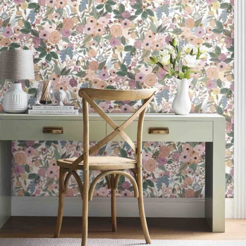 Alternative view of Garden Party Peel & Stick Wallpaper Sample - Blush Multi