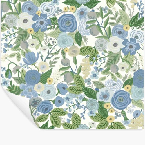 Garden Party Peel & Stick Wallpaper - Blue & Green
