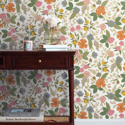 Alternative view of Colette Peel & Stick Wallpaper - Rose Multi