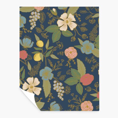 Colette Peel & Stick Wallpaper Sample - Navy