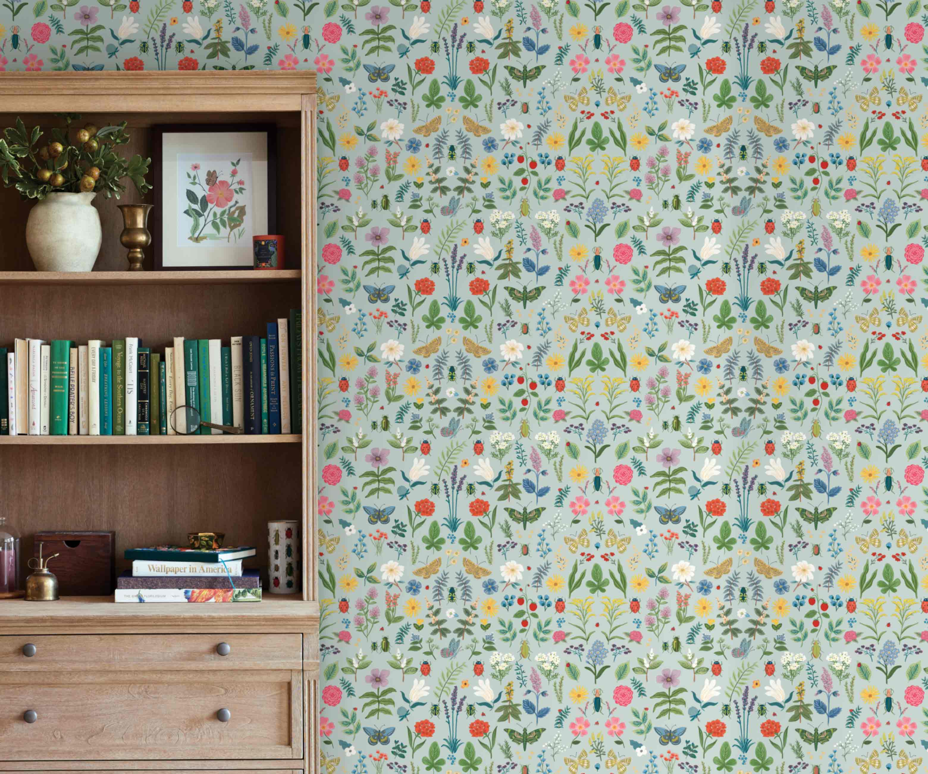 Curio Peel & Stick Wallpaper - Mint - Image 2