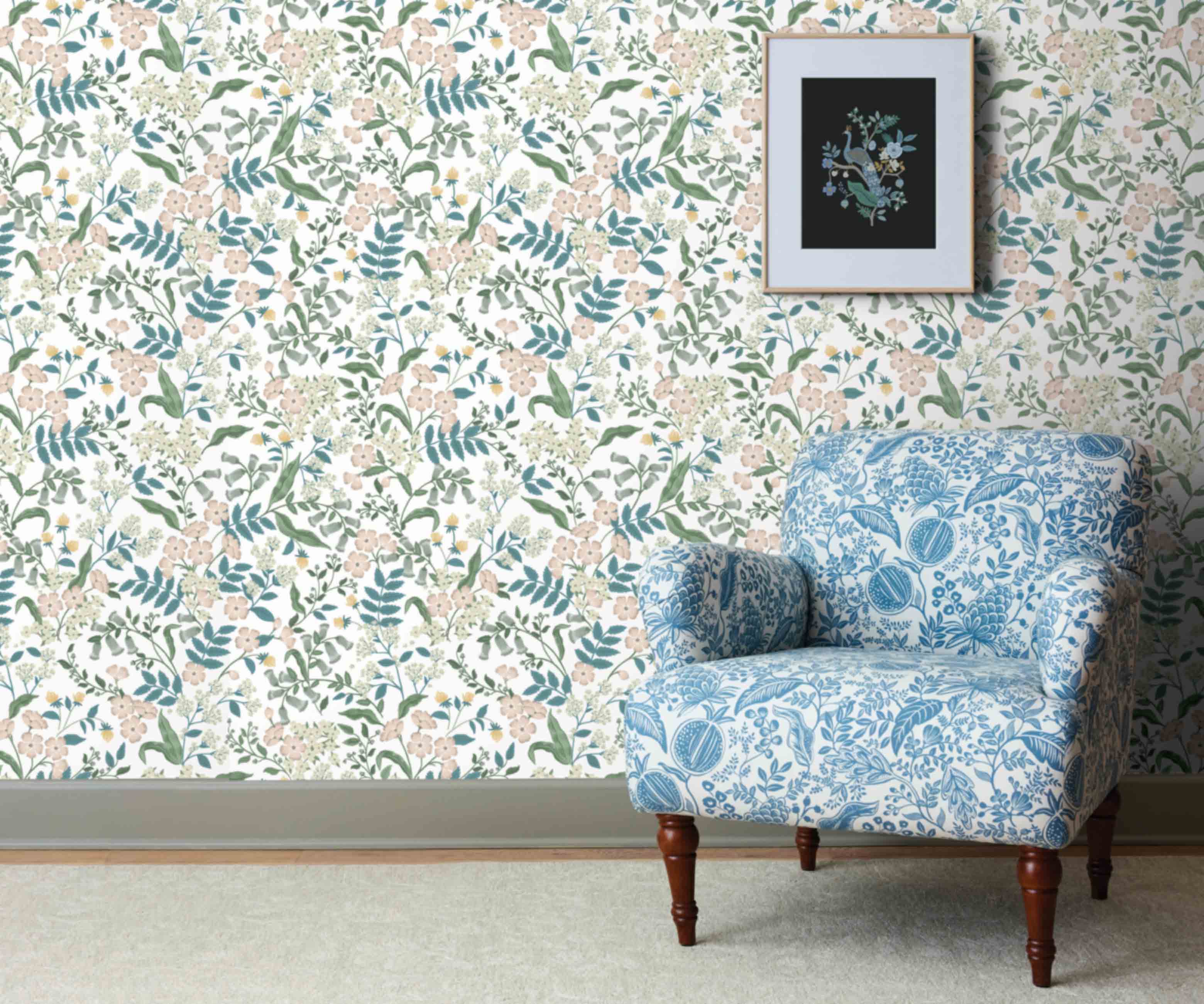 Sweetbrier Peel & Stick Wallpaper - Blush - Image 3