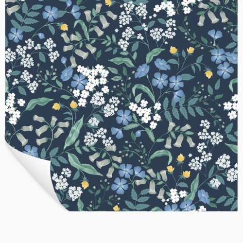 Sweetbrier Peel & Stick Wallpaper - Navy