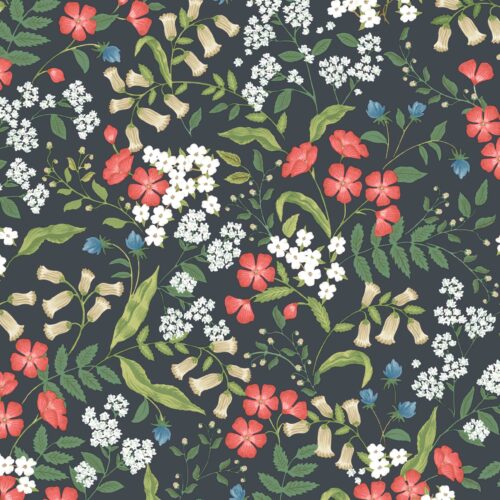 Alternative view of Sweetbrier Peel & Stick Wallpaper - Black