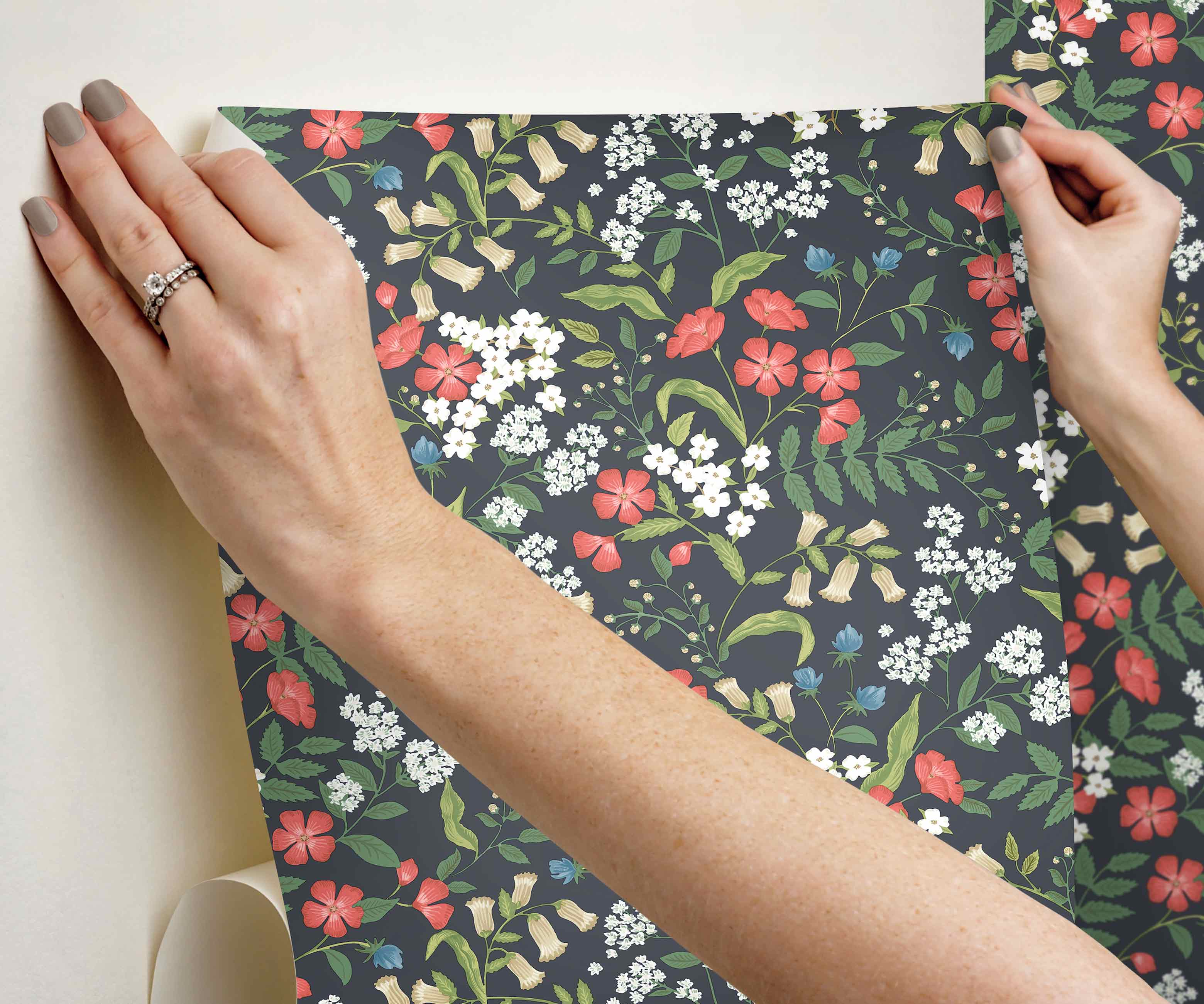 Sweetbrier Peel & Stick Wallpaper - Black - Image 4