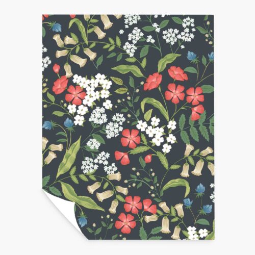 Sweetbrier Peel & Stick Wallpaper Sample - Black