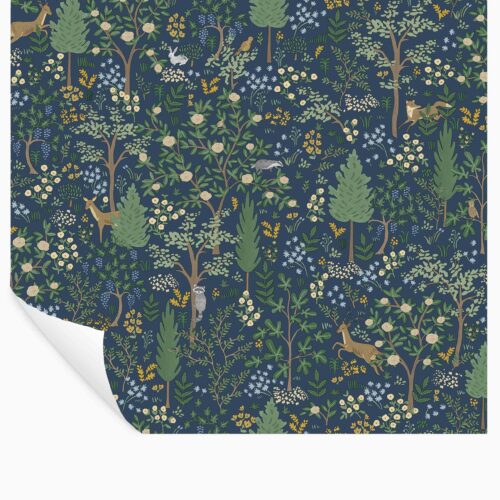 Woodland Peel & Stick Wallpaper - Navy