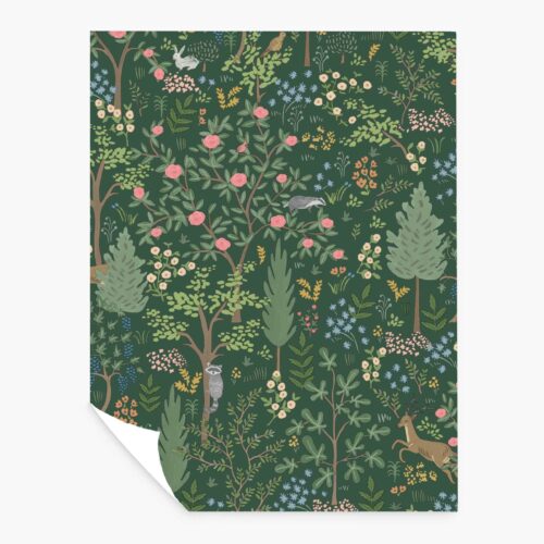 Woodland Peel & Stick Wallpaper Sample - Emerald