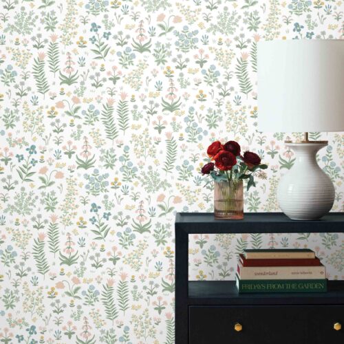 Alternative view of Menagerie Garden Peel & Stick Wallpaper - Blush Multi