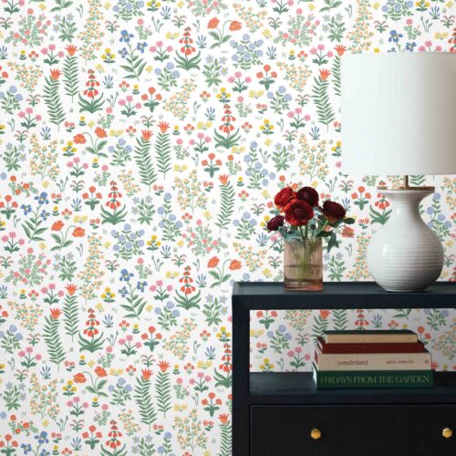Alternative view of Menagerie Garden Peel & Stick Wallpaper - Rose Multi