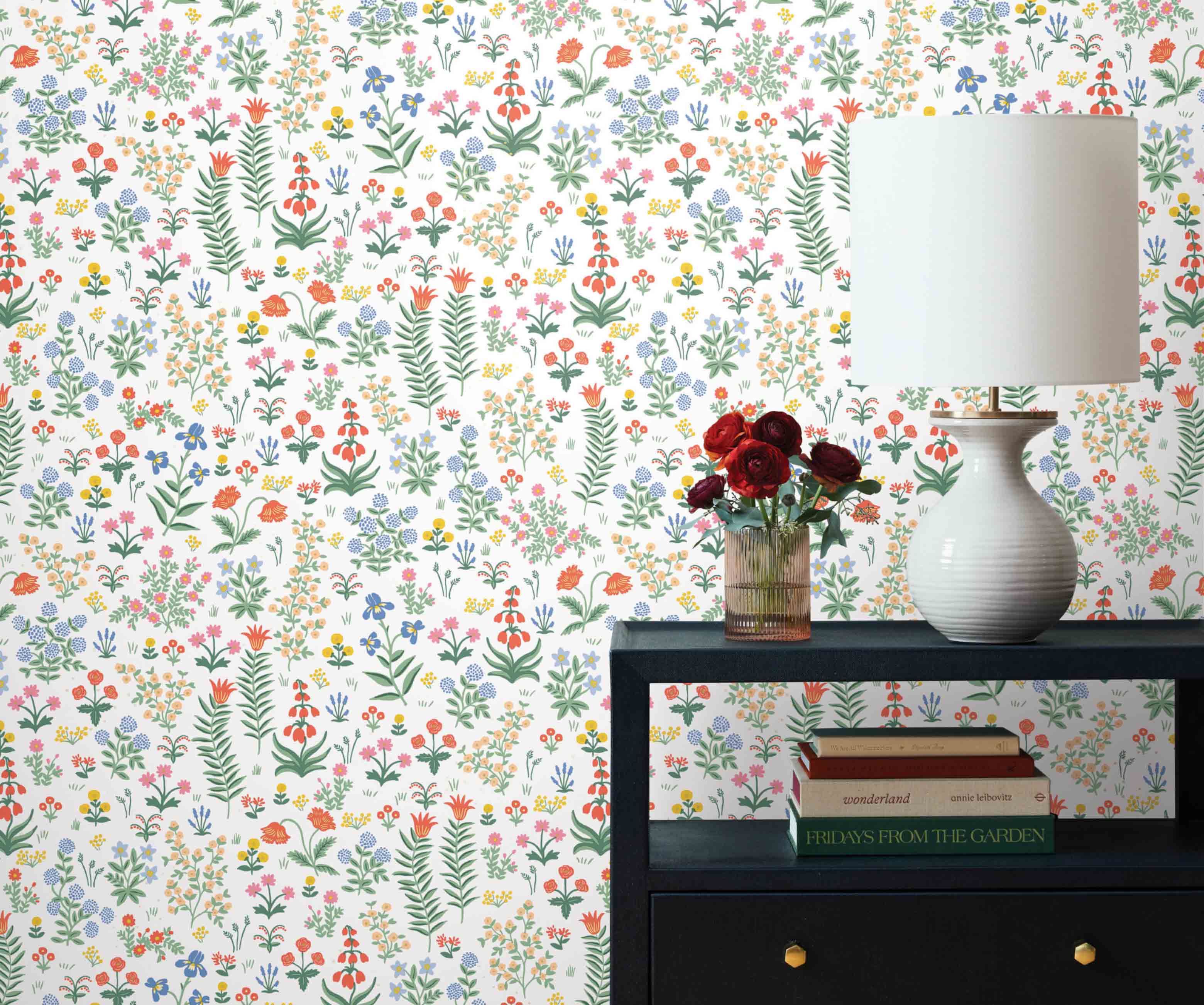 Menagerie Garden Peel & Stick Wallpaper - Rose Multi - Image 2